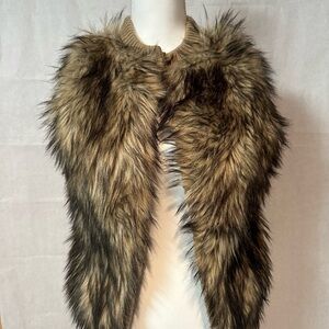 Michael Kors Brown Teddy Jacket with Luxurious Faux Fur